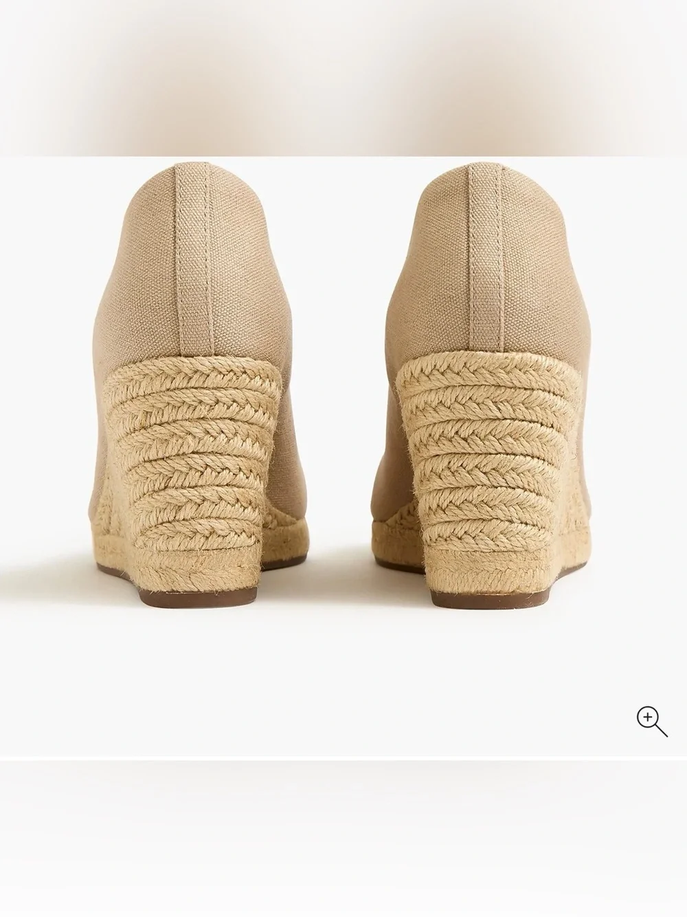 J.CREW Beachy Wedge Espadrille Closed Toe Pumps in tan for Women 8